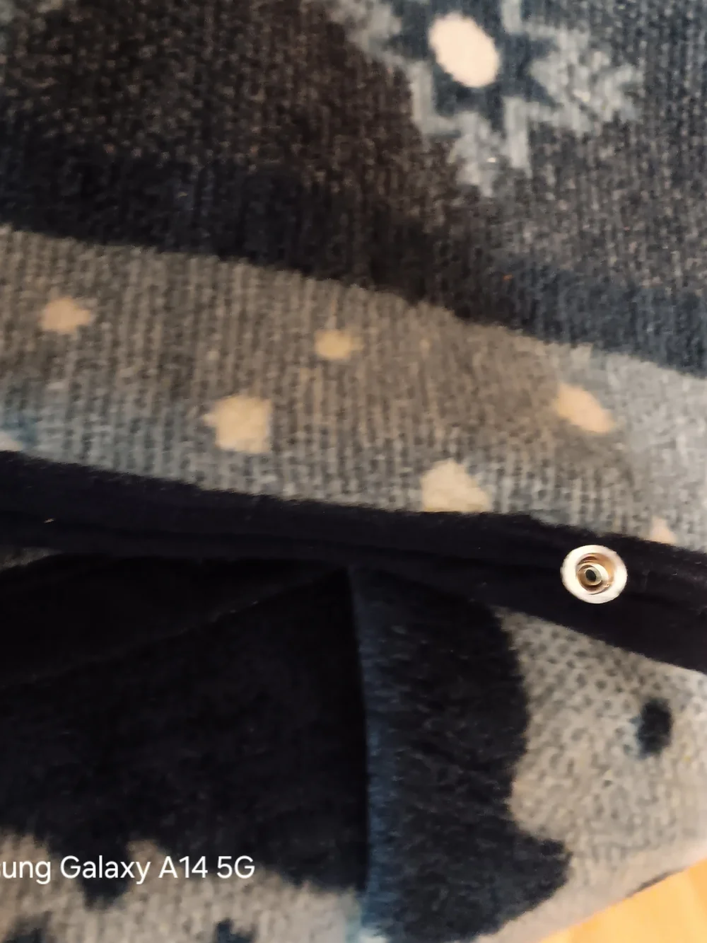 Navy & White Reindeer Snowflake Holiday Throw Blanket